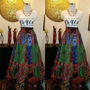 ** SOLD OUT ** Printed Maxi Skirt